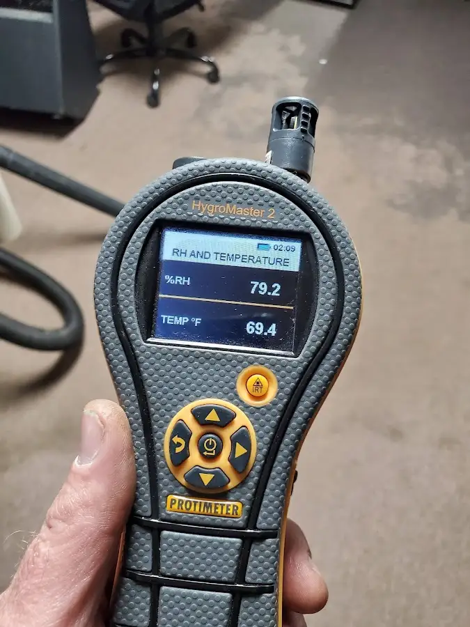 Moisture meter humidity assessment for Mold Remediation & Removal in Prairieville